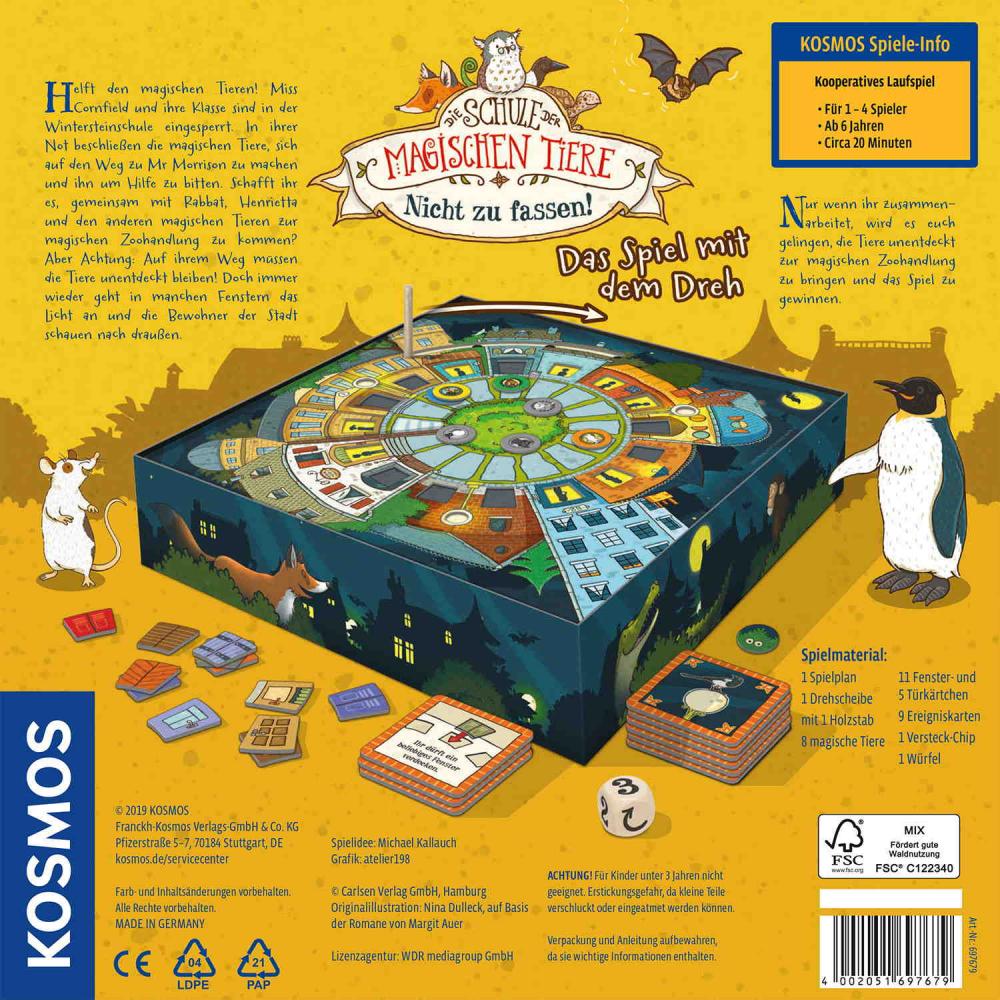 Kosmos Kinderspiel Reaktionsspiel Die Schule der magischen Tiere Nicht zu fassen 697679