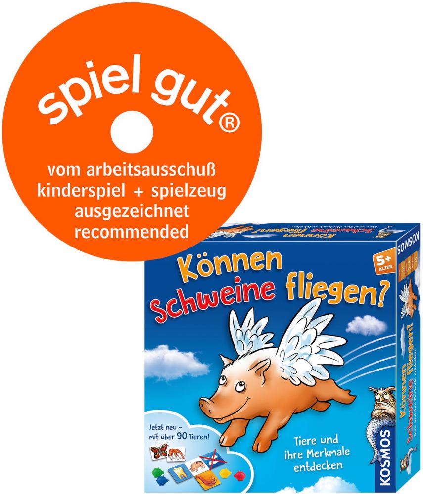 Kosmos Kinderspiel Wissensspiel Können Schweine fliegen? Jubiläumsedition 697952