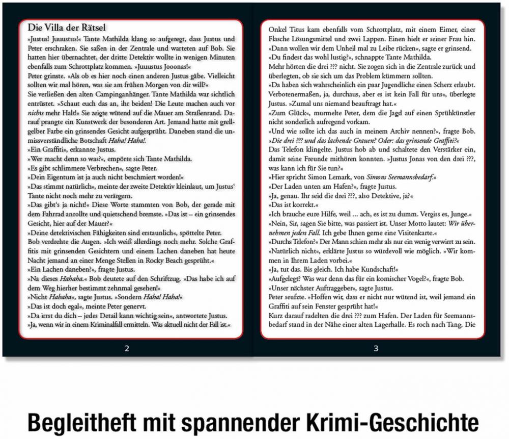 300 Teile Kosmos Familienspiel Krimispiel Krimipuzzle Die drei ??? Die Villa der Rätsel 697976