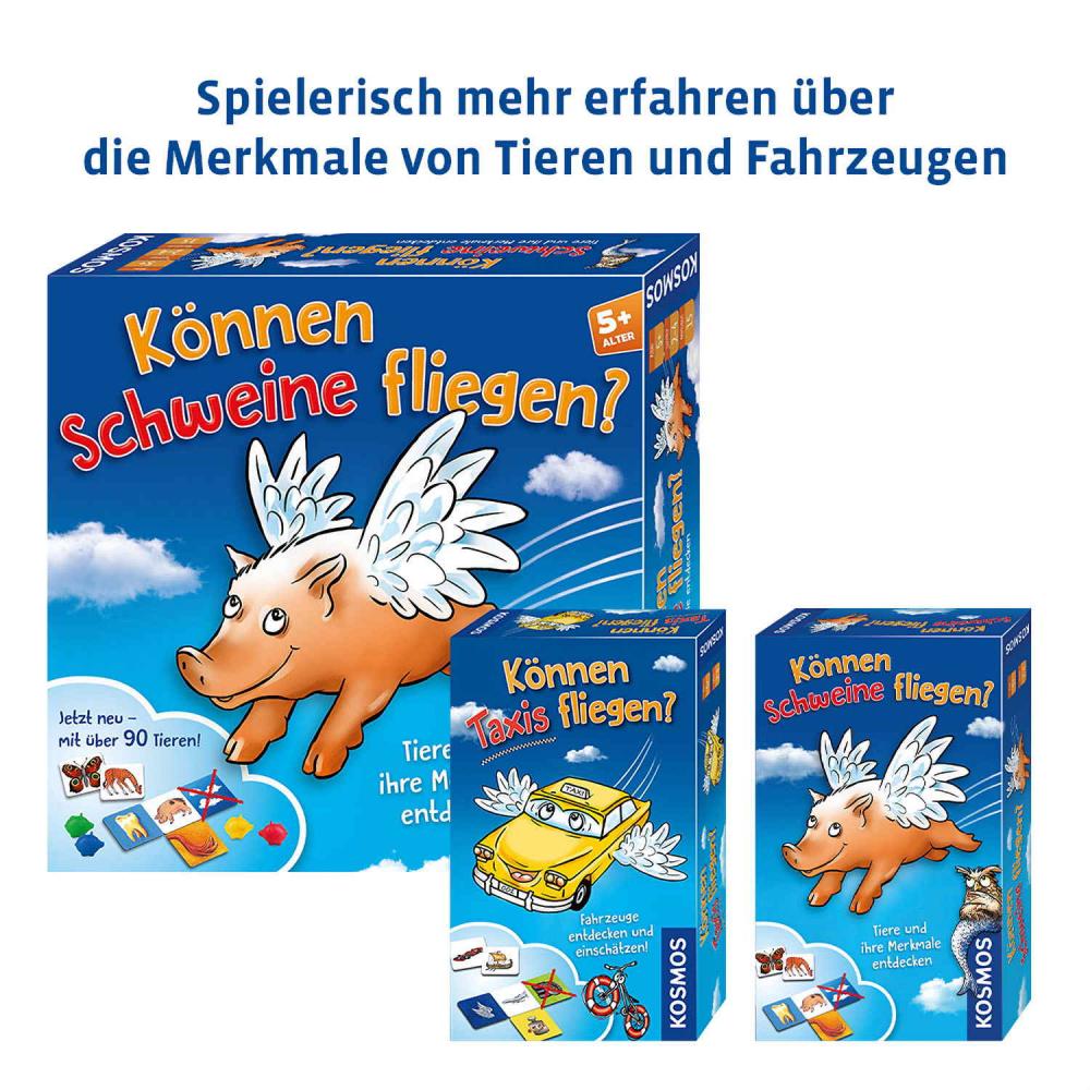 Kosmos Mitbringspiel Wissensspiel Können Schweine fliegen? Mitbringspiel 699130