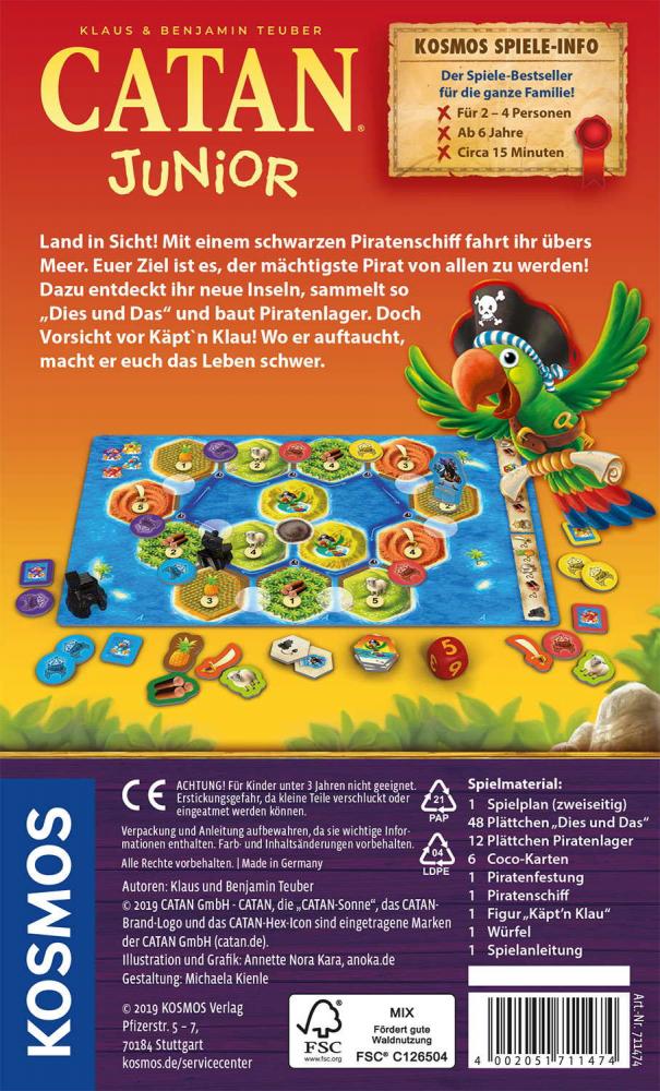 Kosmos Mitbringspiel Strategiespiel CATAN Junior Mitbringspiel 711474