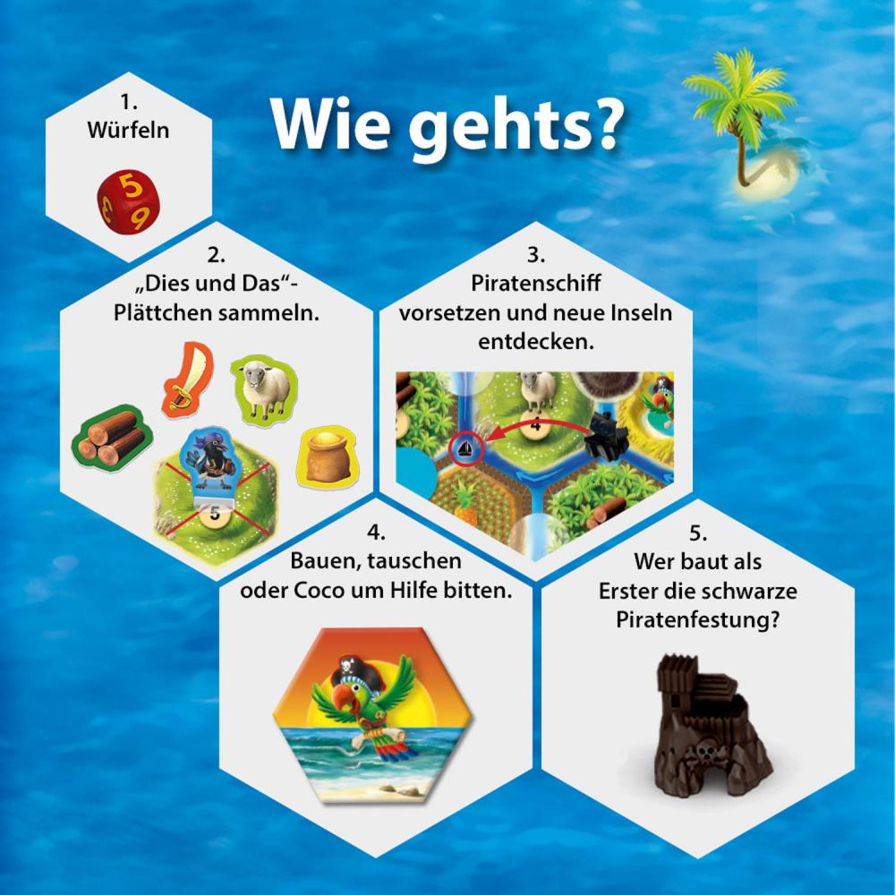 Kosmos Mitbringspiel Strategiespiel CATAN Junior Mitbringspiel 711474