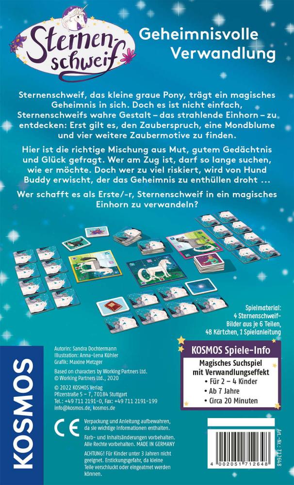 Kosmos Mitbringspiel Suchspiel Sternenschweif Geheimnisvolle Verwandlung 712648