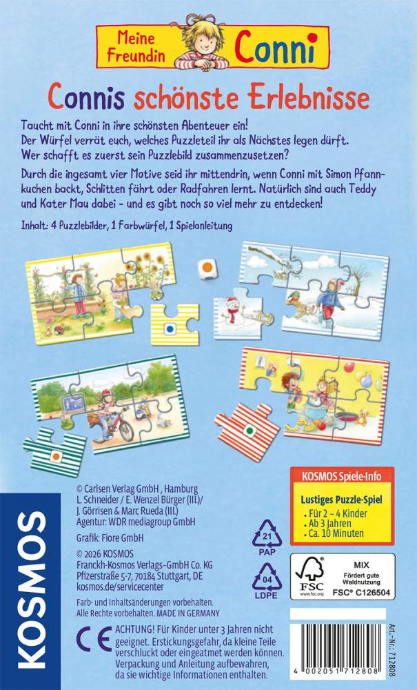 Kosmos Kinderspiel Legespiel Connis schönste Erlebnisse 712808