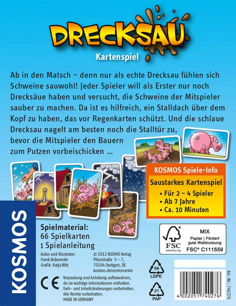 Kosmos Familienspiel Kartenspiel Drecksau 740276