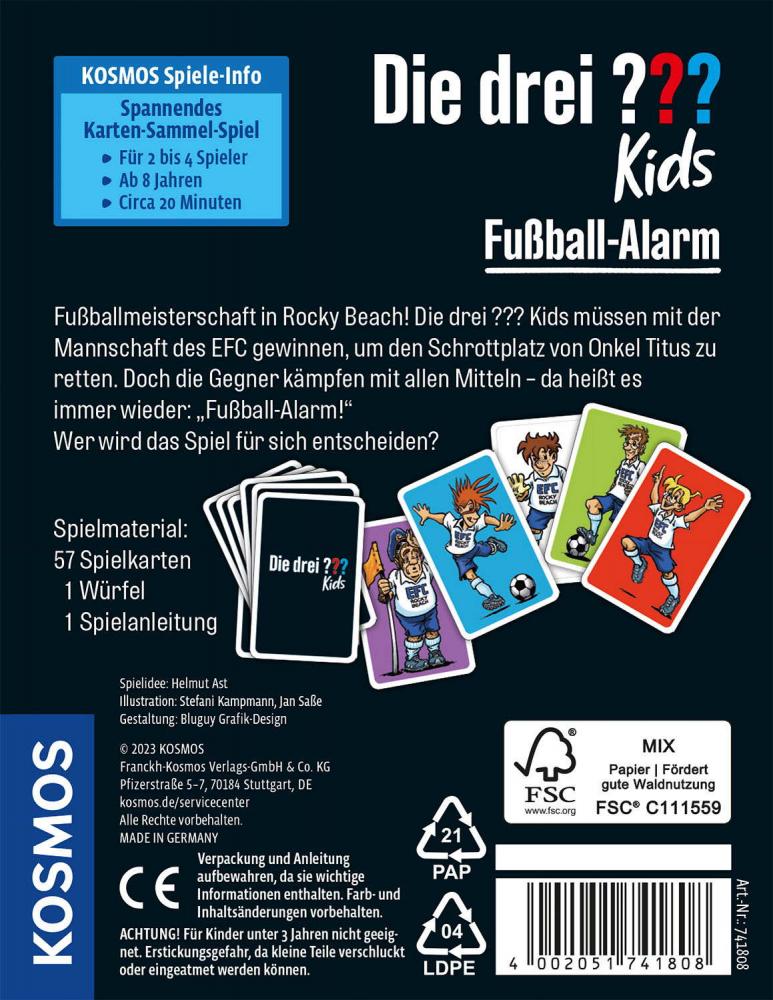 Kosmos Kinderspiel Kartenspiel Die drei ??? Kids Fußballalarm 741808