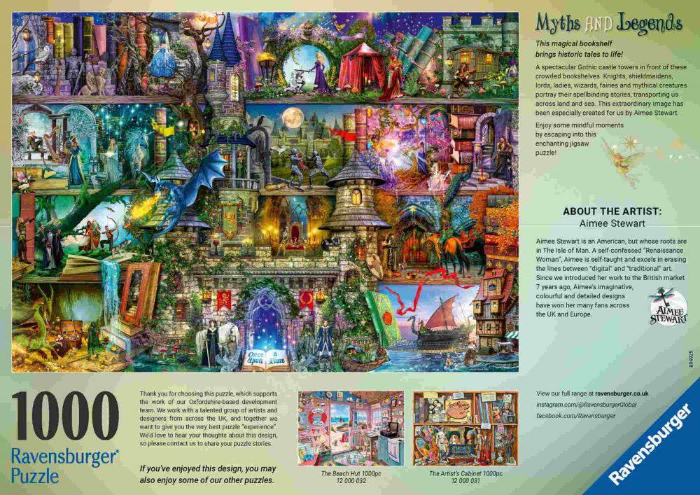 1000 Teile Ravensburger Puzzle Mythen und Legenden 12000089