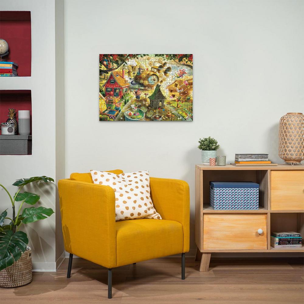 1000 Teile Ravensburger Puzzle Dean MacAdam Aufgepasst, kleine Schweinchen! 12001004