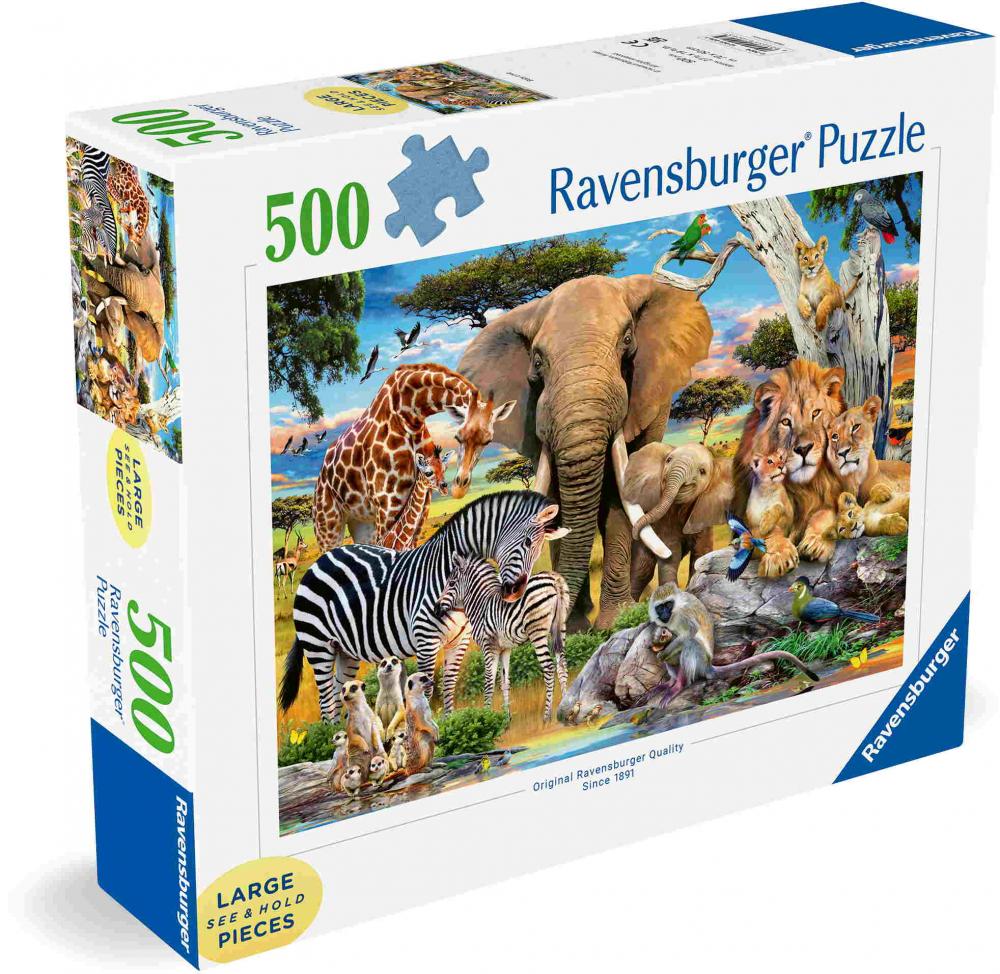 500 Teile Ravensburger Puzzle Large Pieces Große Teile Wilde Tierbabys 12001026
