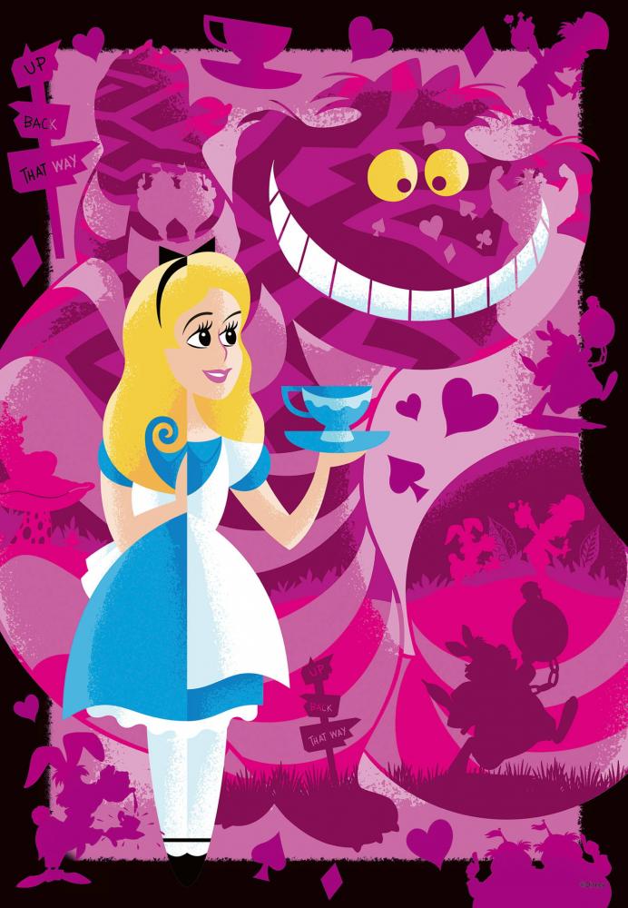 300 Teile Ravensburger Puzzle Disney 100 Collection Alice 12001046
