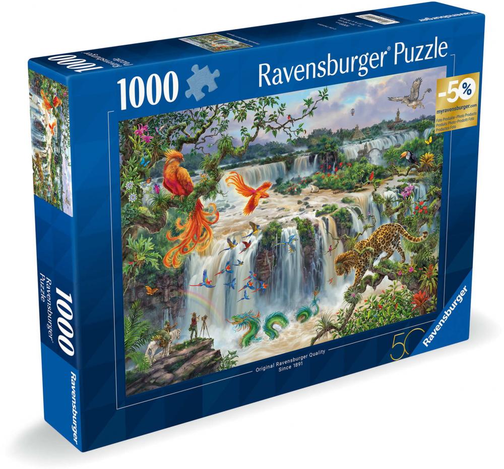 1000 Teile Ravensburger Puzzle Fantastischer Wasserfall von Iguazú 12001090