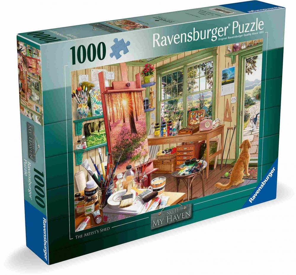 1000 Teile Ravensburger Puzzle Künstlerwerkstatt 12001100