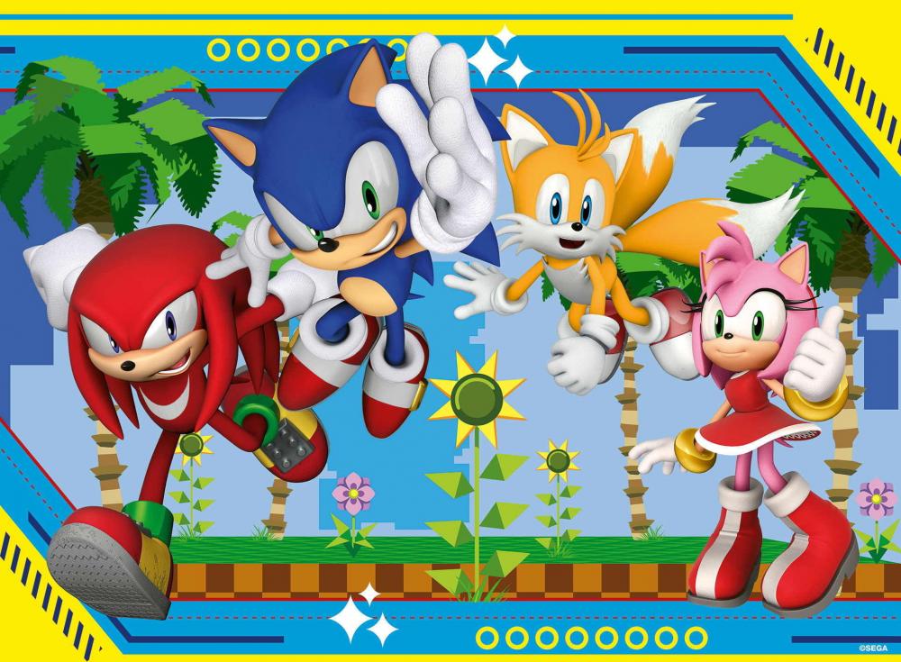 100 Teile Ravensburger Kinder Puzzle XXL Sonic Nichts kann Sonic aufhalten 12001134