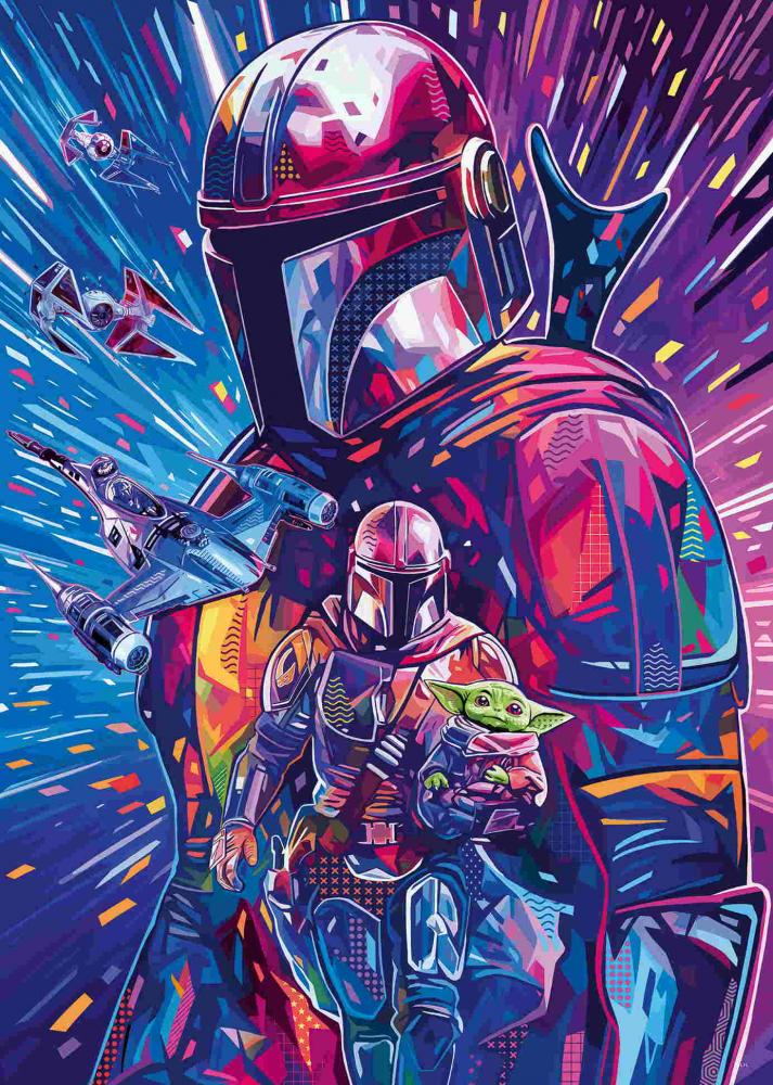 500 Teile Ravensburger Puzzle Large Pieces Große Teile Star Wars The Mandalorian! 12001339