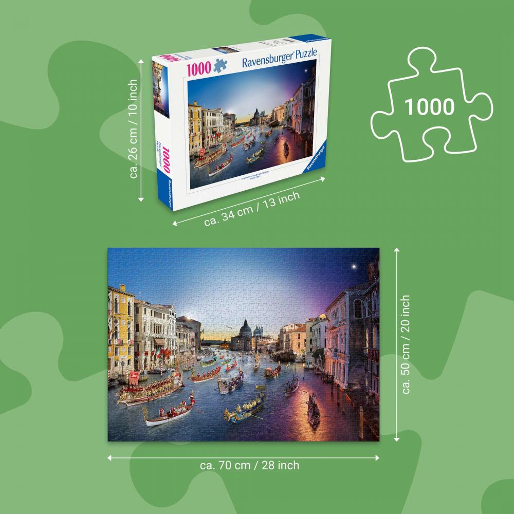 1000 Teile Ravensburger Puzzle Venedig von Tag zu Nacht 12001433