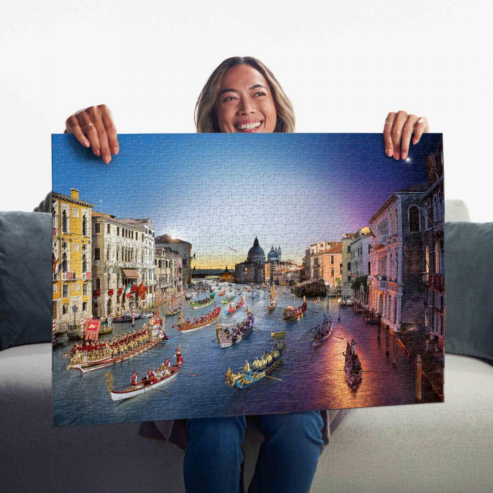1000 Teile Ravensburger Puzzle Venedig von Tag zu Nacht 12001433