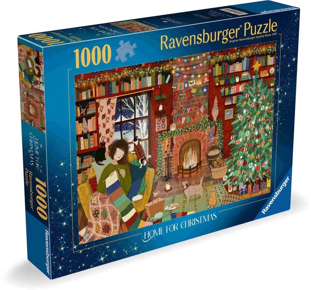 1000 Teile Ravensburger Puzzle Besinnliche Weihnachten zu Hause 12001465