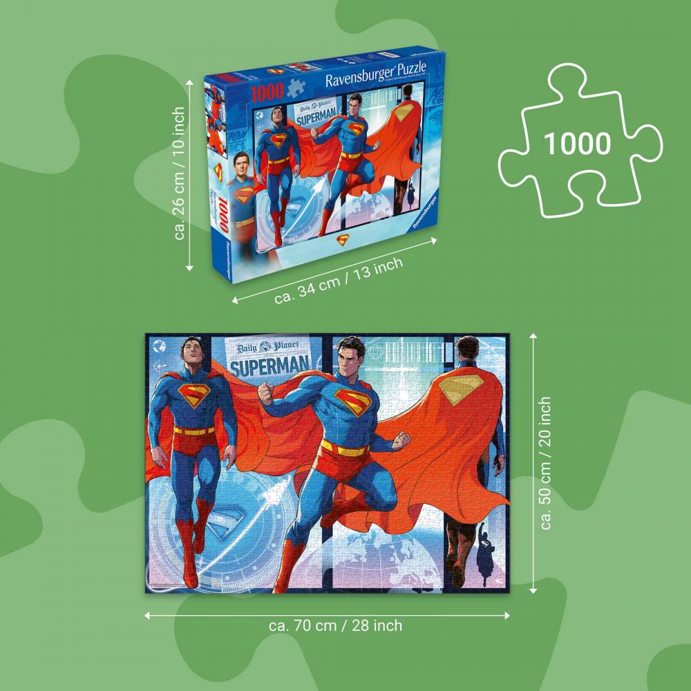 1000 Teile Ravensburger Puzzle Superman Der letzte Sohn von Krypton 12001508