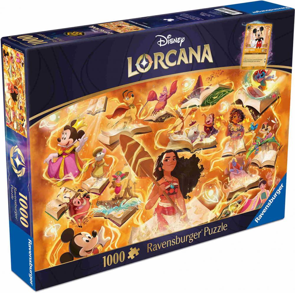 1000 Teile Ravensburger Puzzle Disney Lorcana TCG Glimmers of the Realm Amber 12001621