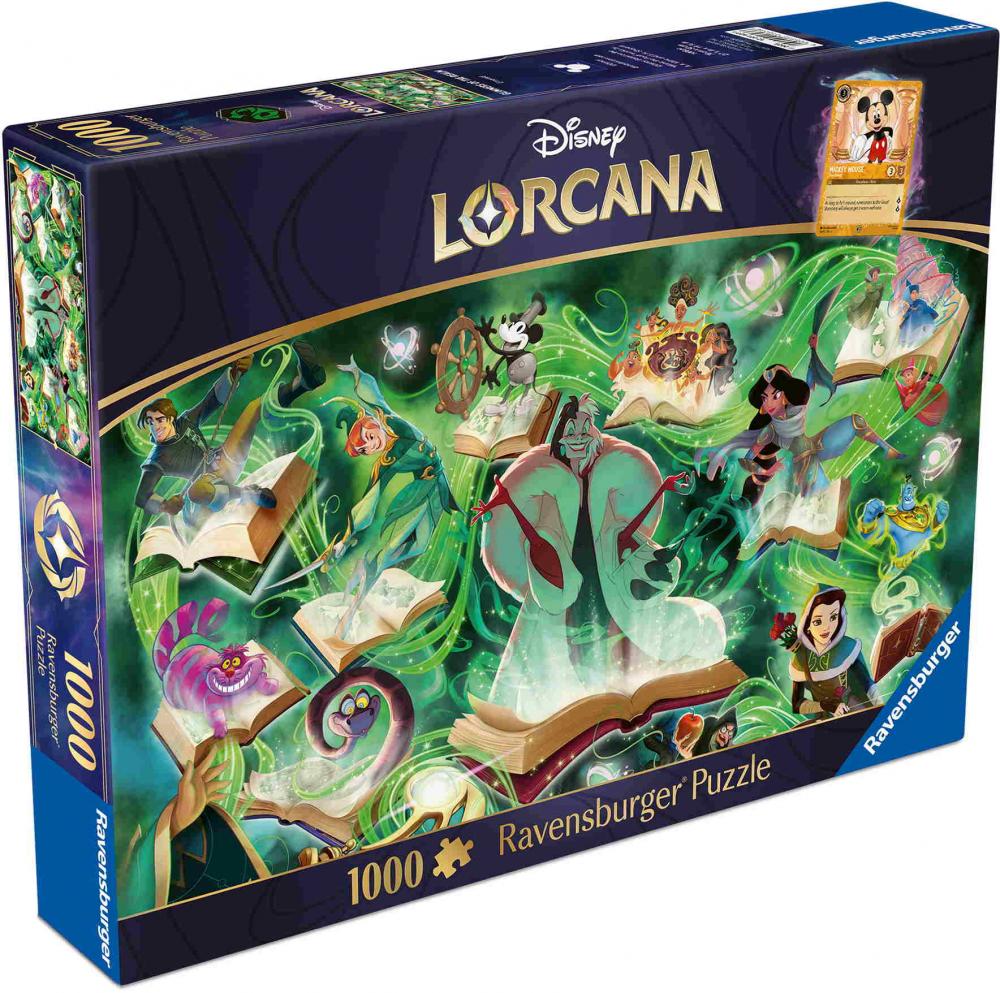 1000 Teile Ravensburger Puzzle Disney Lorcana TCG Glimmers of the Realm Emerald 12001623