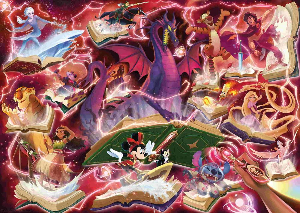 1000 Teile Ravensburger Puzzle Disney Lorcana TCG Glimmers of the Realm Ruby 12001624
