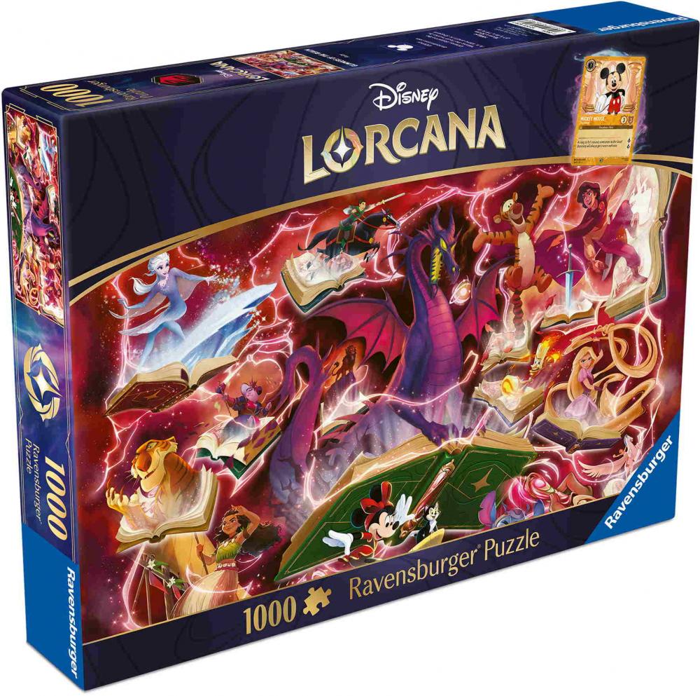 1000 Teile Ravensburger Puzzle Disney Lorcana TCG Glimmers of the Realm Ruby 12001624