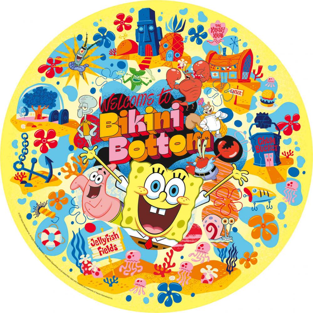 500 Teile Ravensburger Puzzle rund Circle of Colors Spongebob 12001657