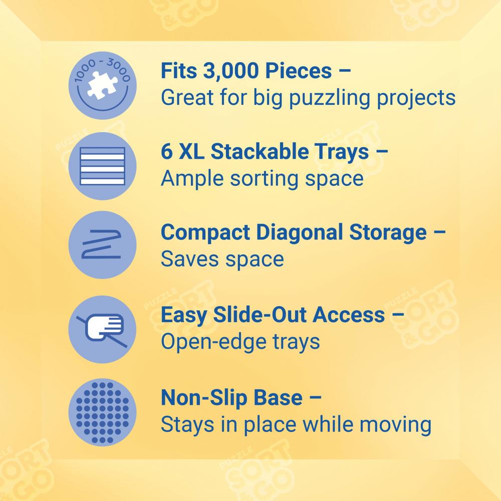 Ravensburger Sort & Go Ultimate 6 stapelbare Sortierkästen 12001676