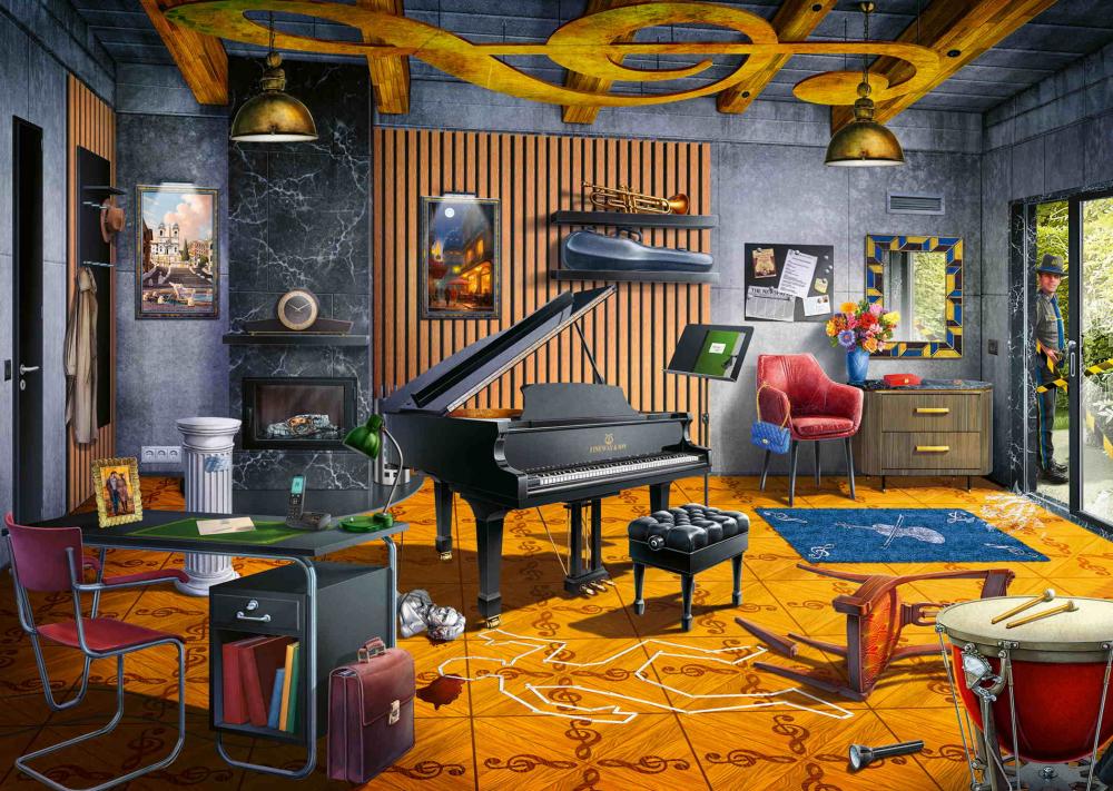 Ravensburger Familienspiel Detektivspiele Puzzle X Crime Der Tod spielt Beethoven 12001679