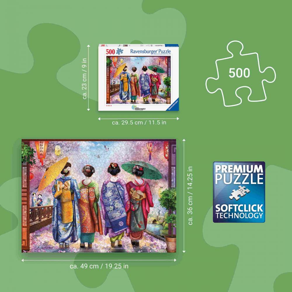 500 Teile Ravensburger Puzzle Kirschblütenspaziergang 12001702