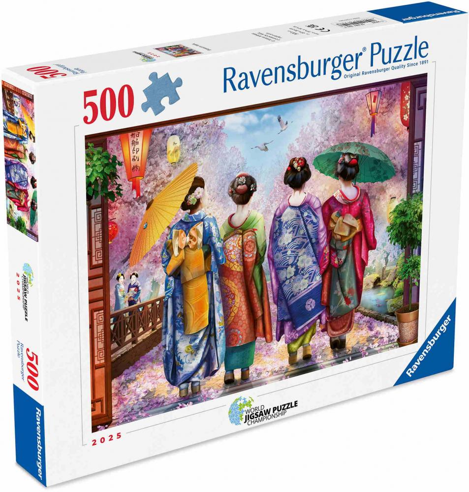 500 Teile Ravensburger Puzzle Kirschblütenspaziergang 12001702