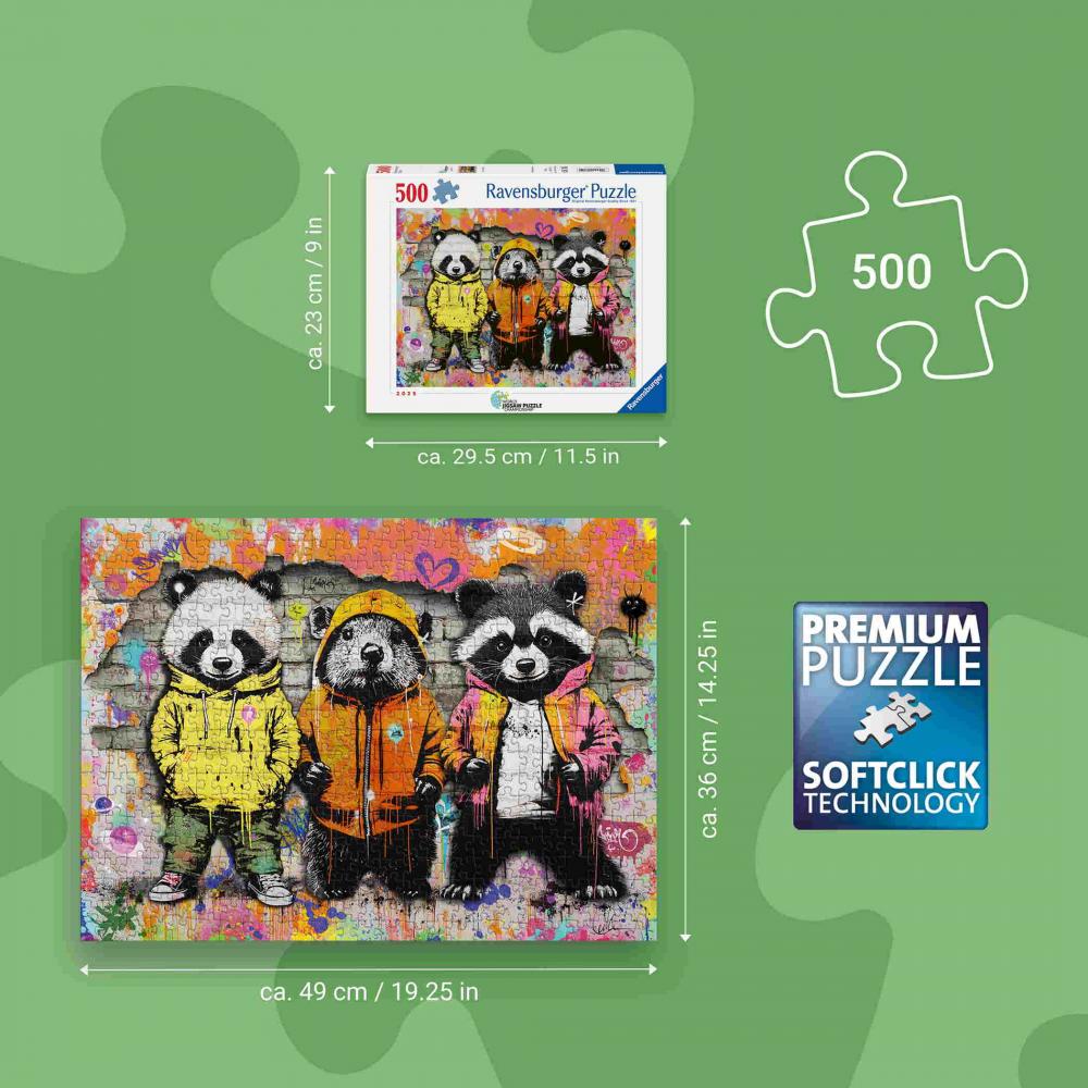 500 Teile Ravensburger Puzzle Flauschige Freunde 12001705