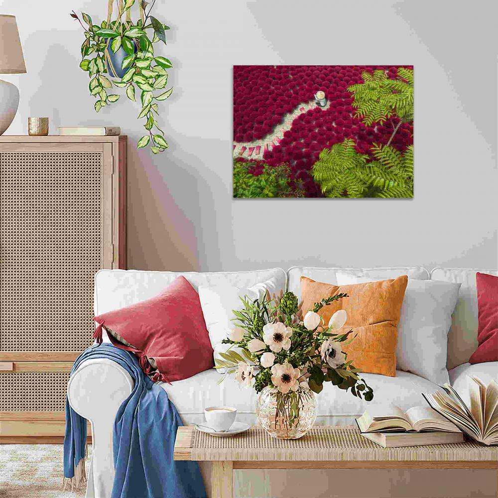 500 Teile Ravensburger Puzzle Ein Meer aus Rot 12001707