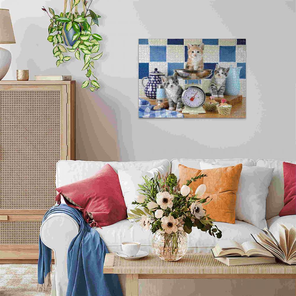 1500 Teile Ravensburger Puzzle Kätzchen in der Küche 12001708