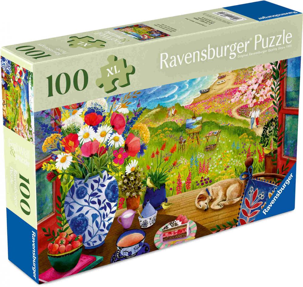100 Teile Ravensburger Puzzle Feel & Well Blick aus dem Fenster 12001732