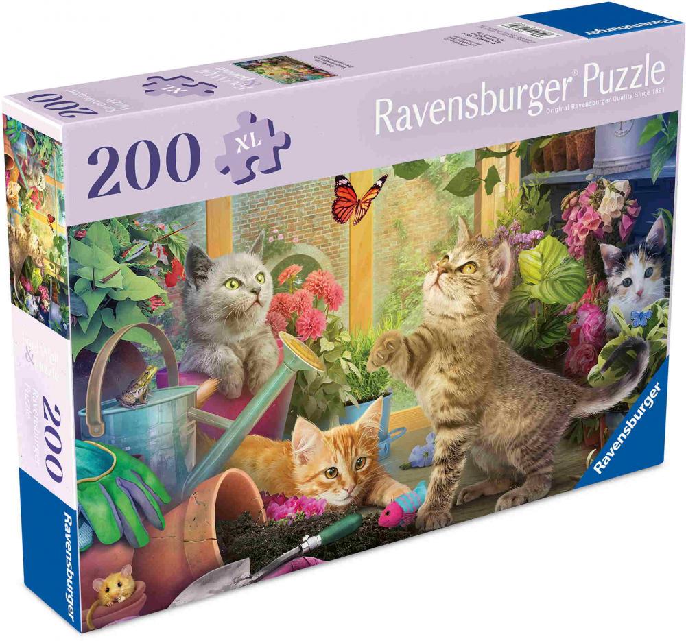 100 Teile Ravensburger Puzzle Feel & Well Verspielte Kätzchen 12001735