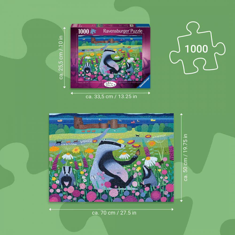 1000 Teile Ravensburger Puzzle Wiesenfreunde 12001753