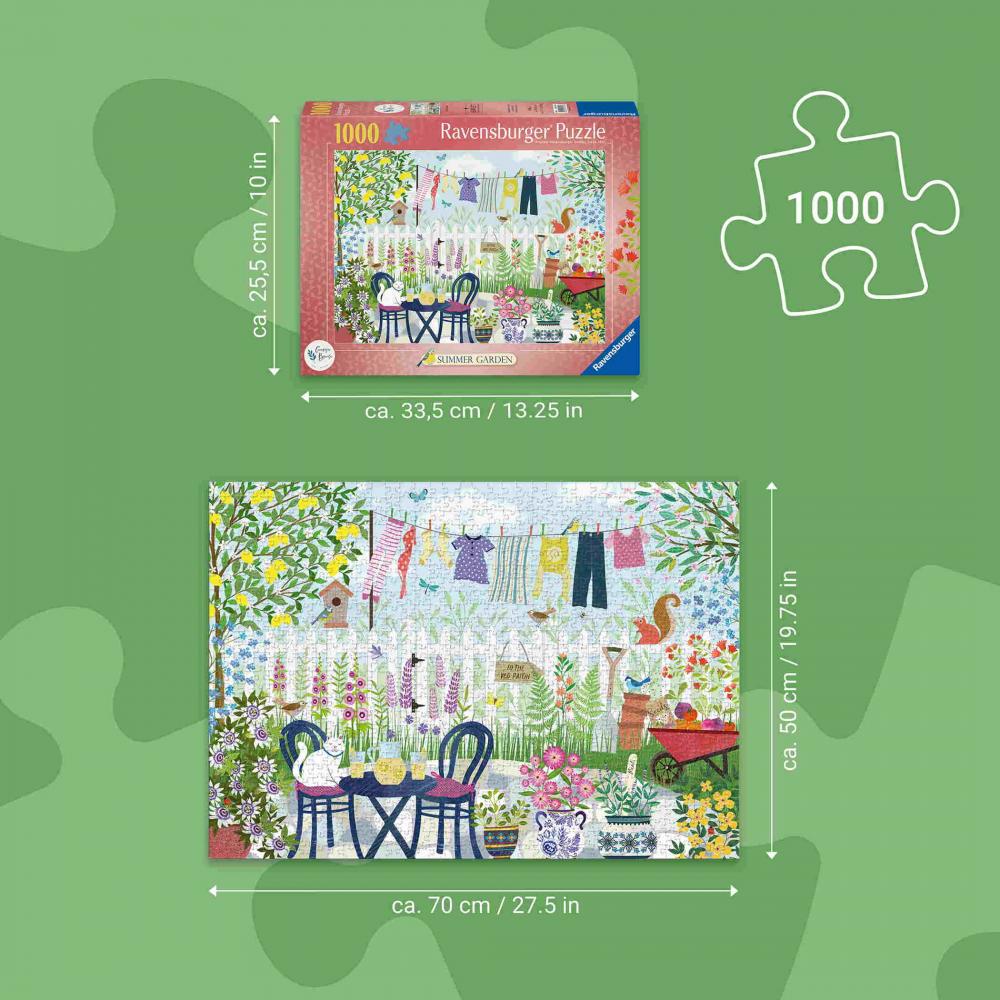 1000 Teile Ravensburger Puzzle Sommergarten 12001754
