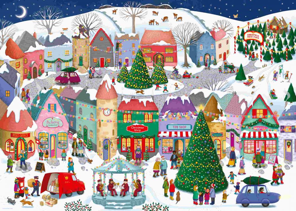 1000 Teile Ravensburger Puzzle Zauberhafte Weihnachtsstadt 12001758