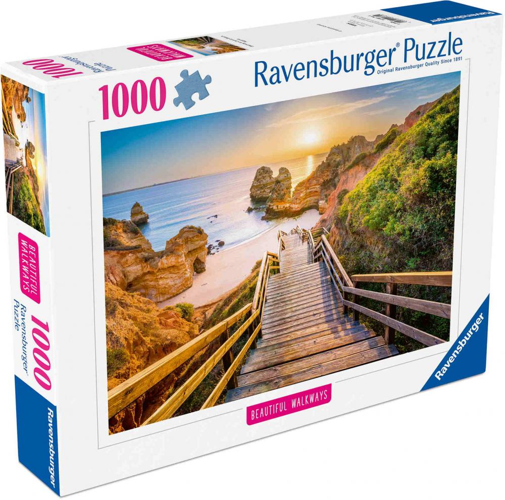 1000 Teile Ravensburger Puzzle Holztreppe zum Praio do Camillo 12001761