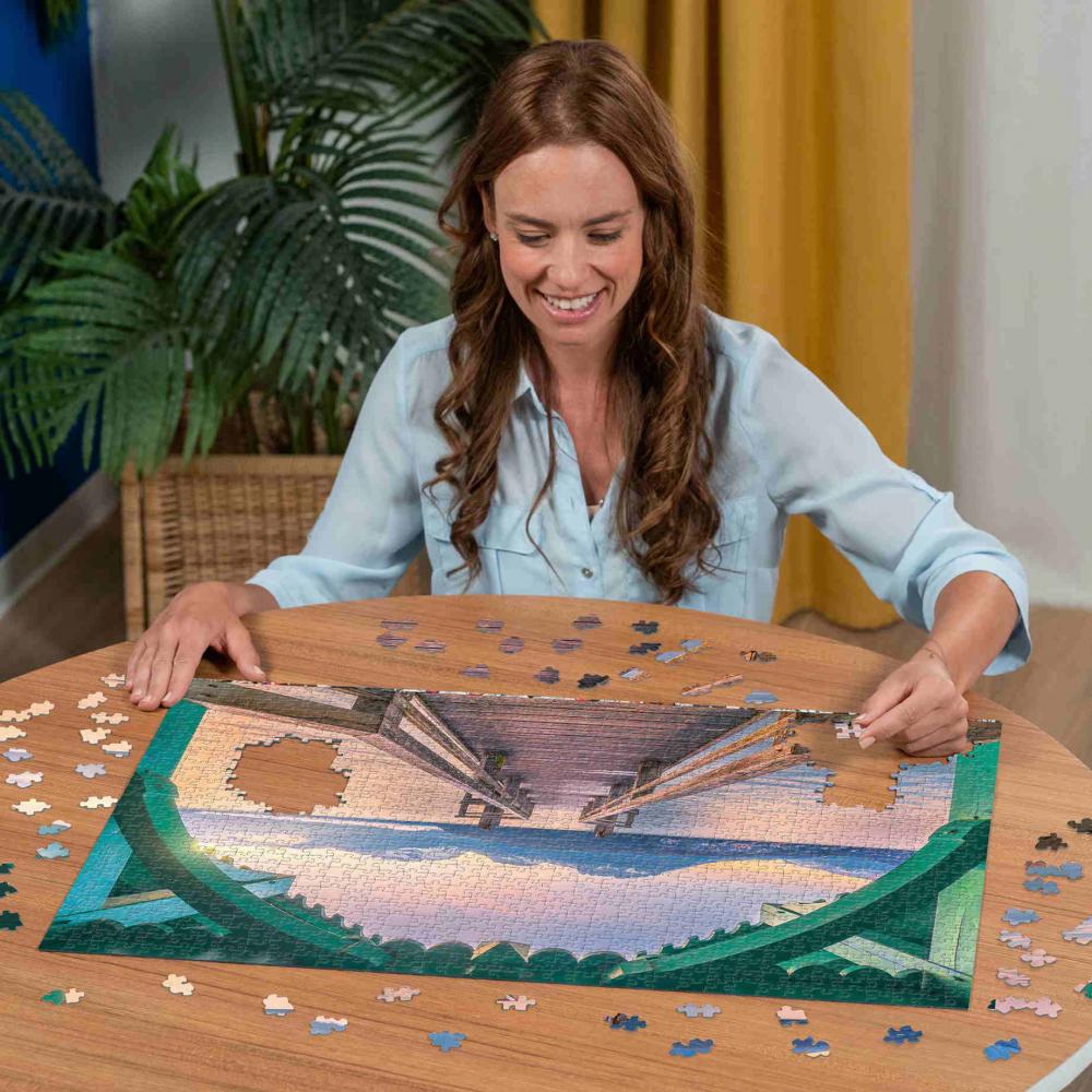 1000 Teile Ravensburger Puzzle Romantischer Steg am Lac d'Annecy 12001762