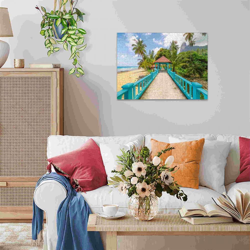 1000 Teile Ravensburger Puzzle Farbenfrohe Brücke in Malaysia 12001766