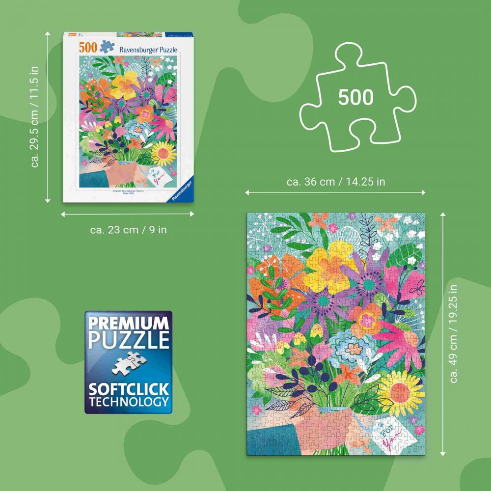 500 Teile Ravensburger Puzzle Blumen für dich 12001795