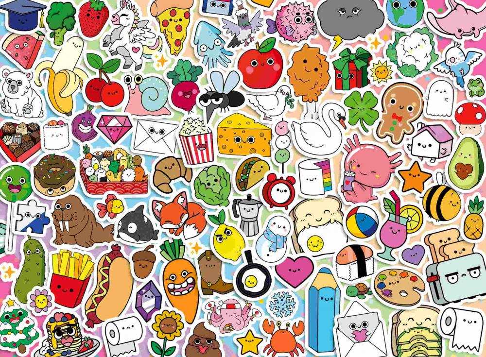 500 Teile Ravensburger Puzzle Niedliches Kawaii Chaos 12001796