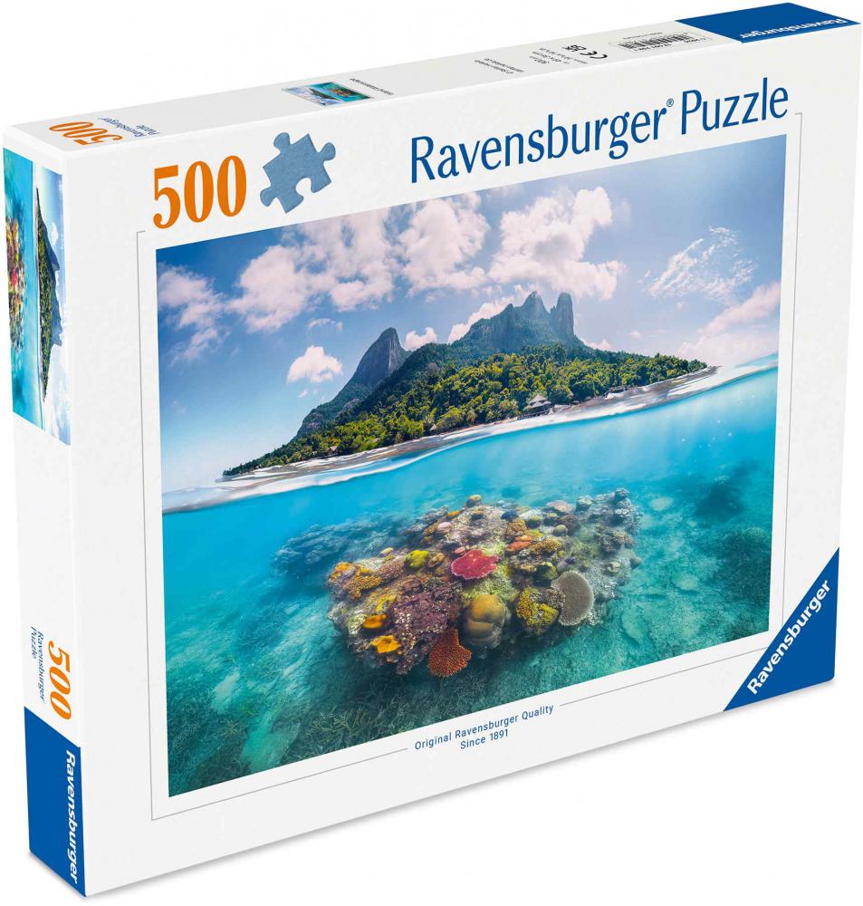 500 Teile Ravensburger Puzzle Insel und Korallenwelt 12001798