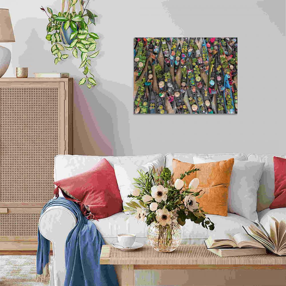 500 Teile Ravensburger Puzzle Schwimmender Markt, Indonesien 12001813