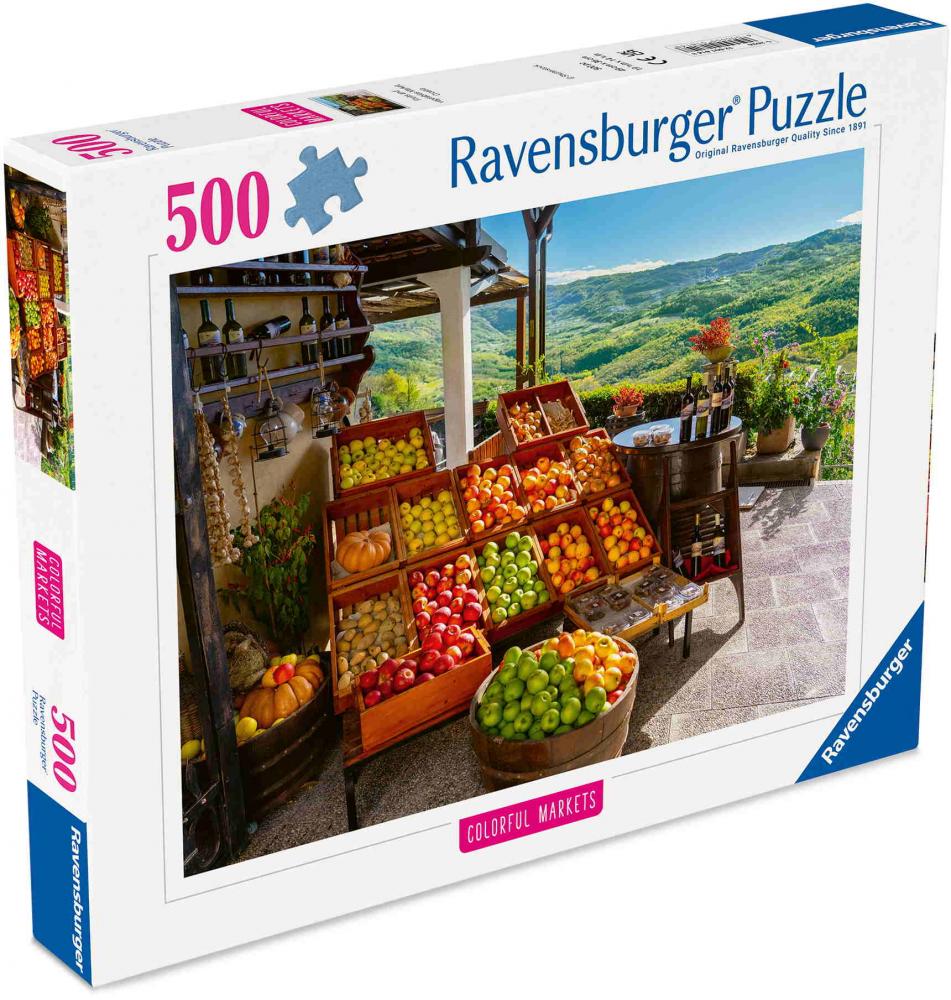 500 Teile Ravensburger Puzzle Obst- und Gemüsemarkt, Kroatien 12001814