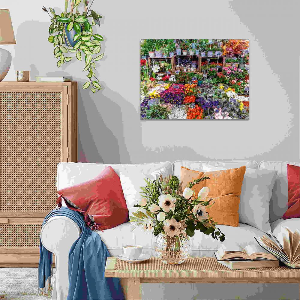 500 Teile Ravensburger Puzzle Blumenmarkt, Frankreich 12001815