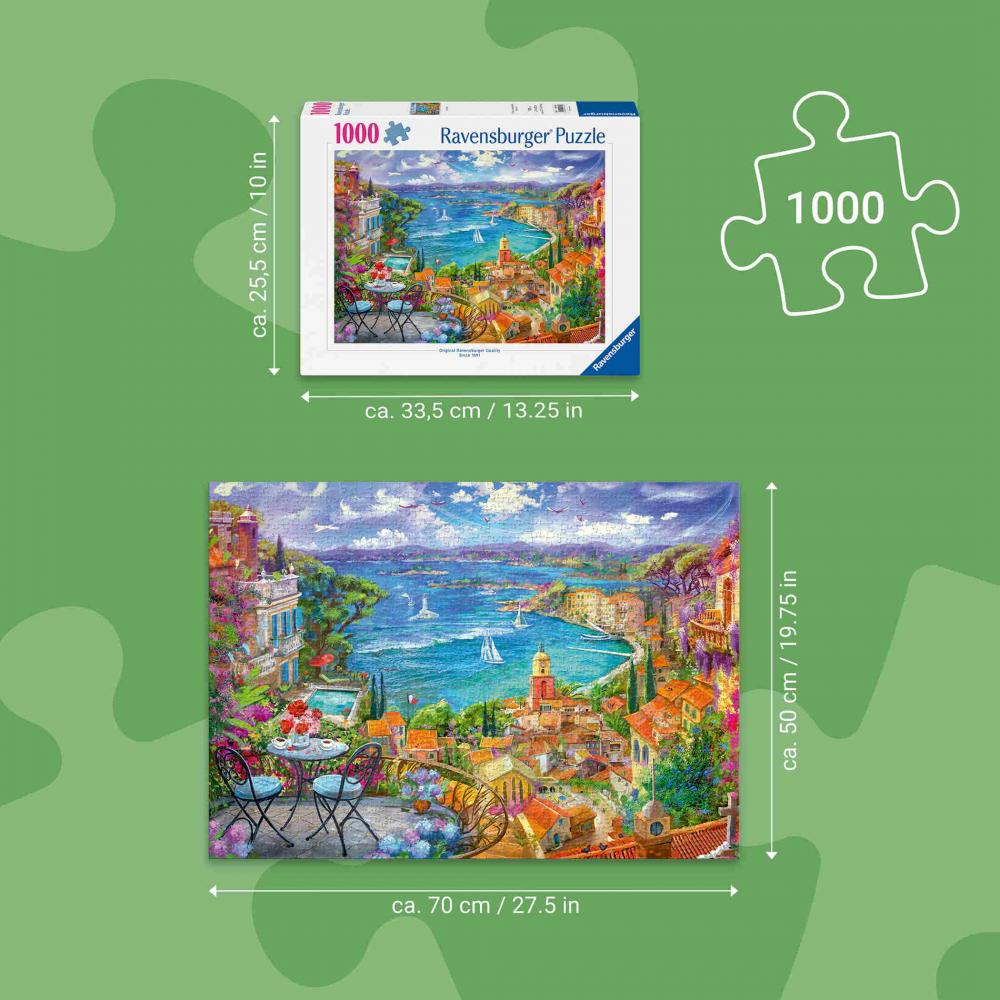 1000 Teile Ravensburger Puzzle St. Tropez 12001824