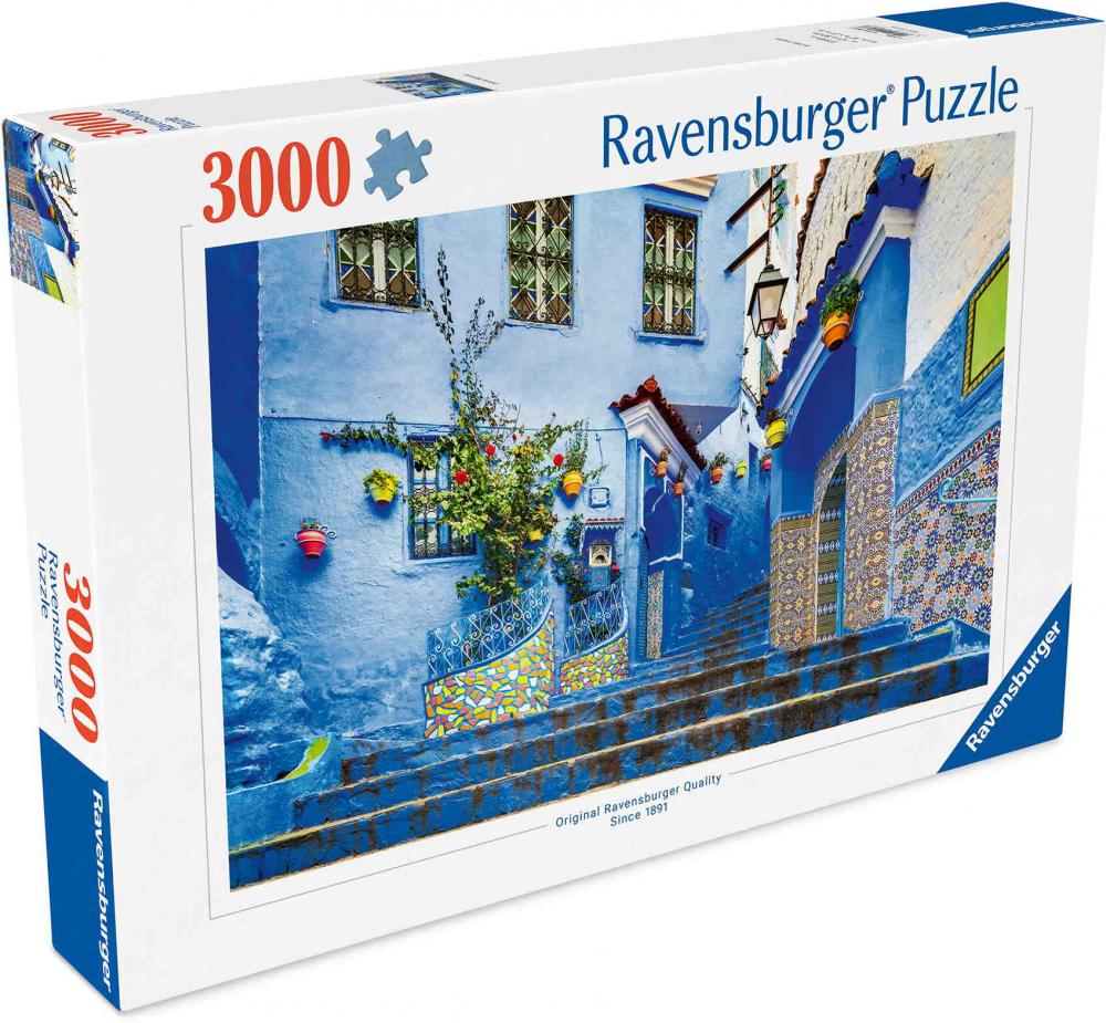 3000 Teile Ravensburger Puzzle Marokko in Blau 12001893